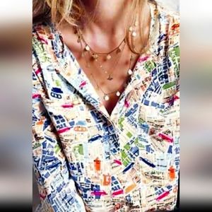 Maeve anthropologie city streets shirt size 0 never worn